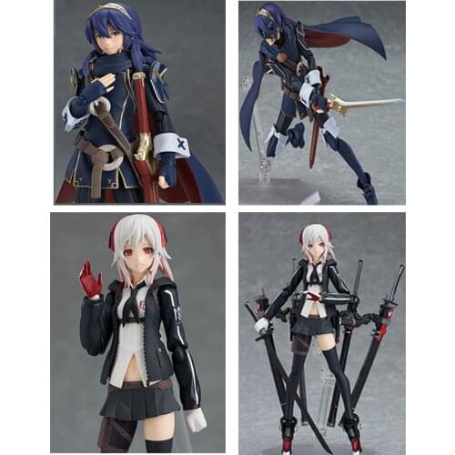 Anime Girl Luqina Figma 245 422Fire Emblem Awakening on Heavy Soldier Type Female Figure High School Student Action Figure Mod