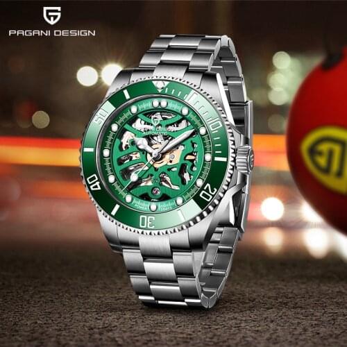 PAGANI Design Fashion Luxury Mechanical Wristwatch Stainless Steel Waterproof Watch men relogio masculino Men Automatic Watch