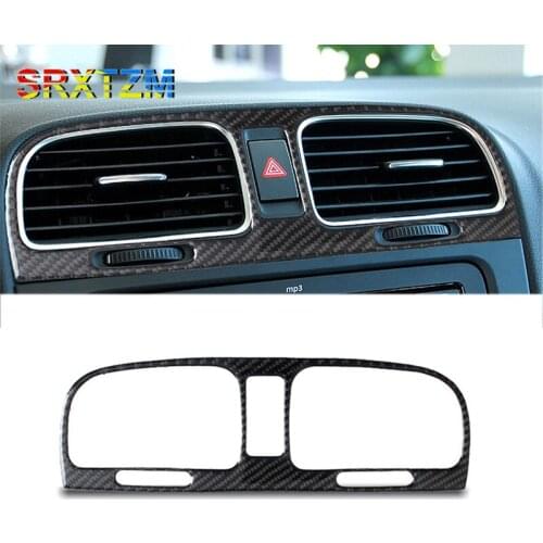 For Vw Golf 6 For Gti R Mk6 2008-2012 Car Central Control Air Outlet Decorative Frame Trim Sticker Refitting Car Accessories