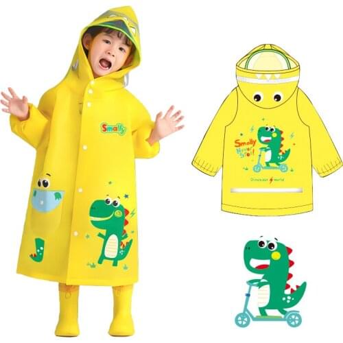 Children Unicorn Rainwear Outdoor Waterproof Rain Coat Children Cute Dinosaur Raincoat For Girls Boys Impermeable Poncho