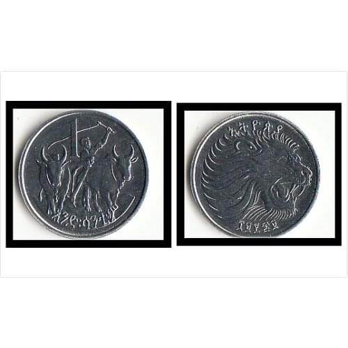 Ethiopia 1 cent 1969 edition Coins Africa New Original Coin Unc Collectible Real Rare Commemorative