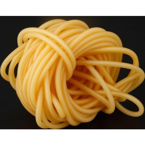 10M Natural Latex Surgical Slingshot Elastic Bungee Tube Rubber Band Hunting Sling Shots Catapult Replacement 2040 2x4mm