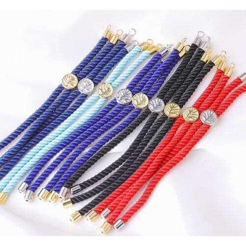 JUWANG Cotton String Rope Chains For Bracelets Jewelry Making Pull Bracelet Chains DIY Handmade Jewelry Findings Accessories
