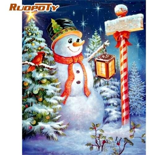 RUOPOTY Oil Painting By Numbers Kits For Children Diy Gift 60x75cm Framed On Canvas Acrylic Coloring Home Living Room Wall Art