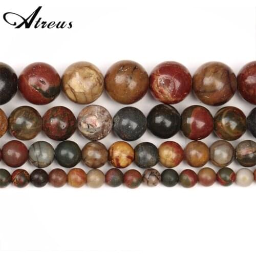 Red Turquoise New Natural Stone Beads Shiny Round Beads For Jewelry Making 4/6/8/10mm Jadeite DIY Bracelets Necklace