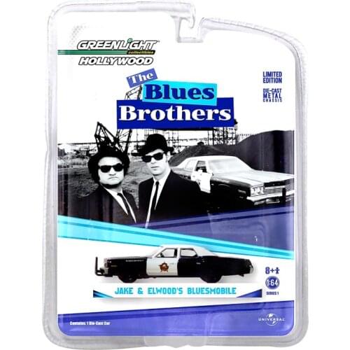 GreenLight 1:64 1974 Dodge Monaco Blues Alloy model car Metal toys for childen kids diecast gift