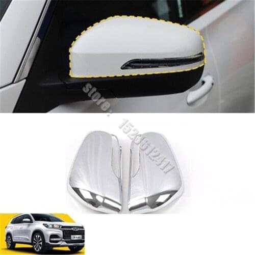 For Chery Tiggo8 Tiggo 8 2018-2020 ABS Chrome Car Side Door Rearview Mirrors Cover Trim Car styling