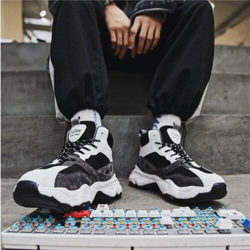 New Winter Men Comfortable Casual Shoes Male Outdoor Cushioning Basket Trainers Lace-Up Men Shoes Breathable Sneakers E11-81