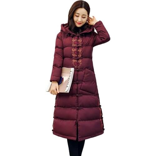 2019 New Women Parka Winter Coats Plus Size Long Cotton Casual Hooded Jacket Ladies Warm Winter Parkas Female Coat Winter Trend