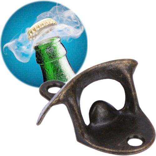 Bottle Opener Stainless Steel Wedding Souvenir Wall Mounted Supplies Wine Beer Drinking Corkscrew for Hotel Restaurants