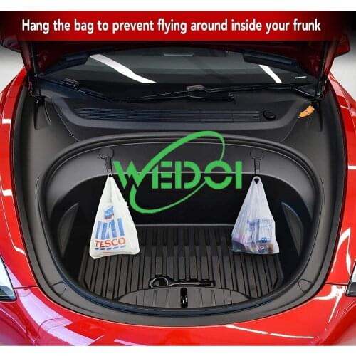 Front Box Hooks For Tesla Model 3 2021 Frunk Storage Hooks Frunk Bolt Cover Holding Clips