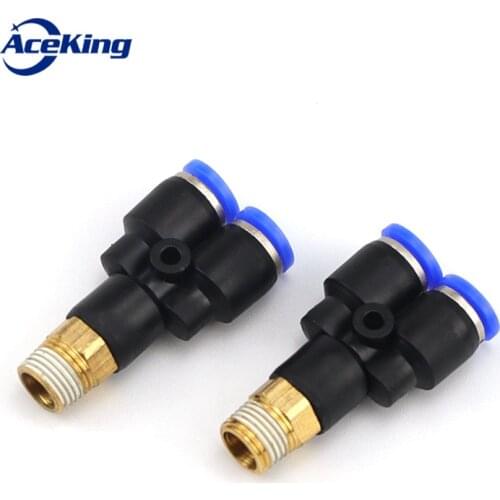 PU gas pipe quick joint px8-02 Y threaded three - way pneumatic joint px4-m5 px6-01 px10-03 12-04 full specification PX4/6/8/10