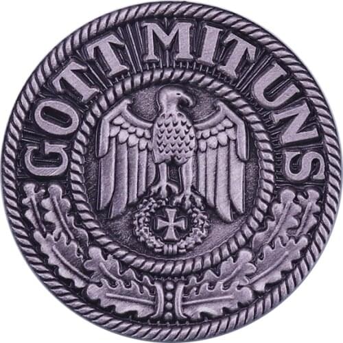 German Military Belt-buckle of WW2 Badge With Old Prussian Gott Mit Uns slogan