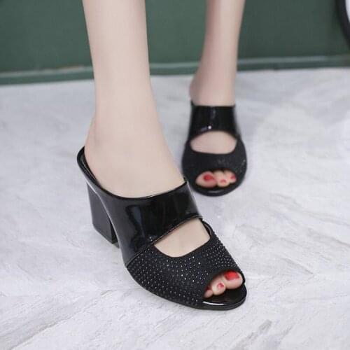 Summer Woman Shoes Platform Slippers Crystal Wedge Flip Flops Women High Heel Slippers For Women Casual Sandals Female Shoes Hot