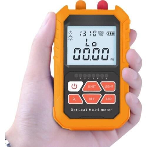 Fiber Optic Cable Tester Portable Optical Power Meter FC/SC/ST universal interface Fiber Tester Built-in 5Mw Visual Fault Locato
