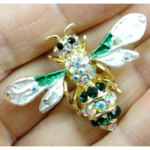 High Quality bee Brooches Men Women Suits Dress Hat Collar Brooch Pins Scarf Buckle Party Weddings Banquet Brooch Gifts W29