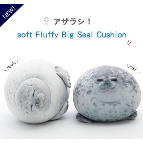Japan Osaka Aquarium Popularity Open Eyes Seals Pillows Soft And Comfortable Seals Cushions Plush Toy Dolls Gifts For Children