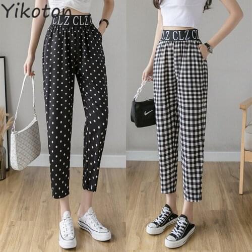 Женские укороченные брюки YIKOTON China At AliExpress