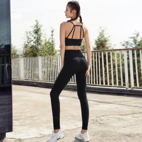 2PCS Seamless Women Yoga Set Workout Sportswear Gym Clothing Fitness Long Sleeve Crop Top High Waist Leggings Sports Suits