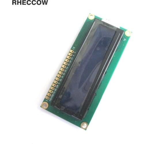RHECCOW 5pcs 5V Character LCD Module Display LCM 1602 162 16X2 Compatible with HD44780 blue blacklight white character