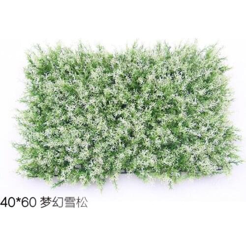 1 Piece 60*40cm Artificial Plastic Snow Cedars Grass Lawn For Wedding Home Office Decoration