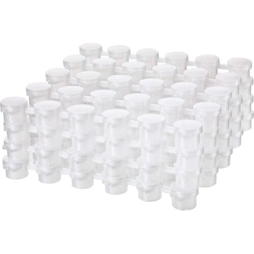 24 Strips Empty Paint Strips Paint Cup Pots Clear Storage Containers Painting Arts Crafts Supplies 144 Pots in Total