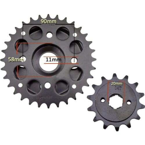 250CC 14T 32T Motorcycle Rear Front 520 Chain Sprocket Kit for HONDA CA250