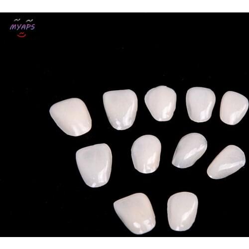 50Pcs High Quality Dental Ultra Thin Whitening Veneers Resin Teeth Anterior Temporary Health Ultra-Thin Resin Teeth Porcelain