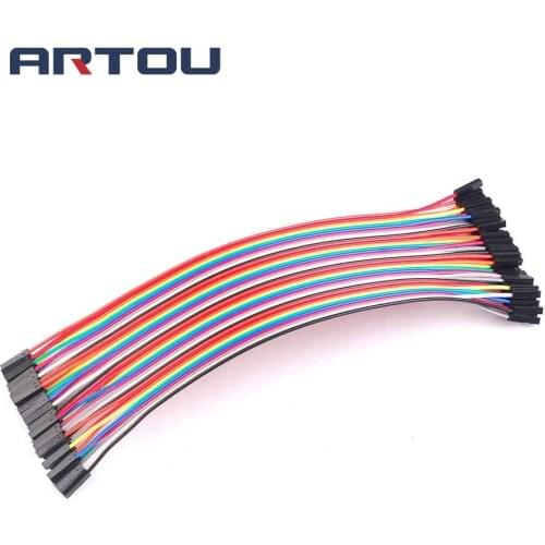 80pcs= 2 Raw X 40pcs Female to Female Dupont wire cable Line 1p-1p pin Connector 20cm 2.54mm