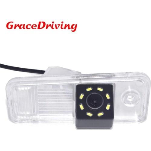 Free Shipping Car CCD 8LED Night Vision Backup Rear View Camera For Hyundai Santa Fe IX45 XL 2013-2015 Hot sale Factory New