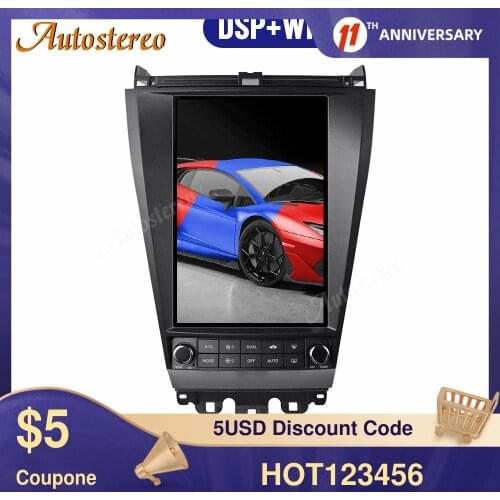 For Honda Accord 7 2003-2007 Android 9.0 128G Car GPS Navigation Auto Stereo Radio Tape Recorder Head unit Car Multimedia Player