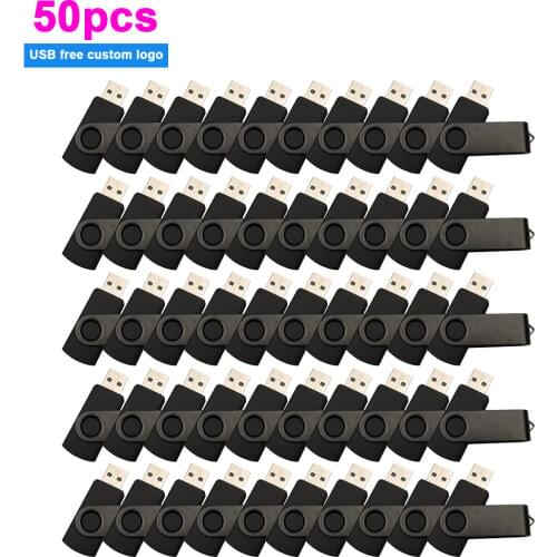 50pcs/lot top quality usb 2.0 flash drive metal waterproof Pen Drive 4GB 8GB 16GB 32GB 64GB pendrive business gift free logo