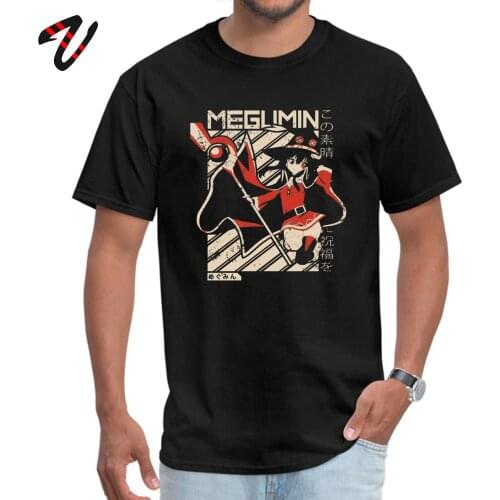 Megumin Kono Subarashii Tops Tees Fashionable Crew Neck Printed On Short Palestine Hentai Men T Shirts Summer Tshirts