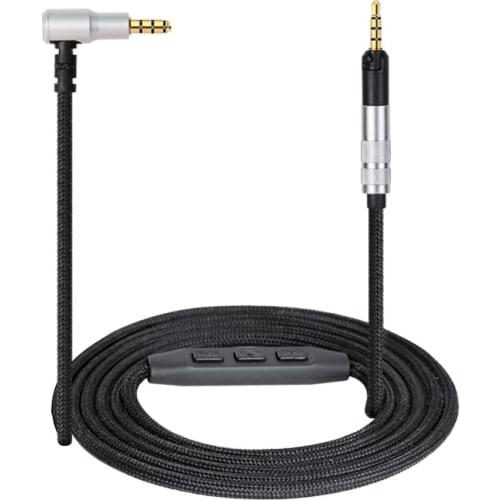 For Sennheiser HD558 HD598se HD518 HD595 HD579 HD599 headphone upgrade cable with microphone headset cable control standard
