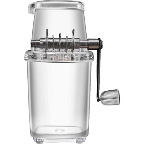 Kapmore 1pc Ice Crusher Stainless Steel Manual Ergonomic Snow Cone Maker Ice Shaver Ice Cream Tools Accessories