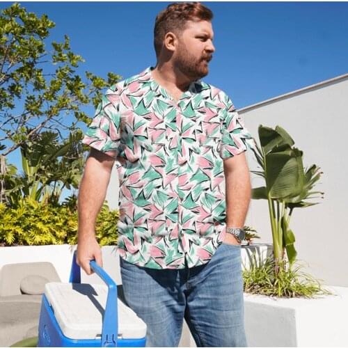 Stranger Things 3 Jim Hopper Cosplay Costume Hawaiian Shirt For Male Halloween Carnival Party Costumes