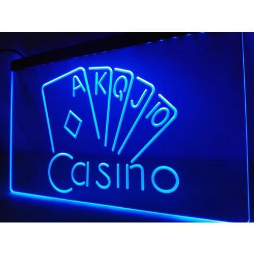 LK417- Casino Poker Game Room Display LED Neon Light Sign home decor crafts