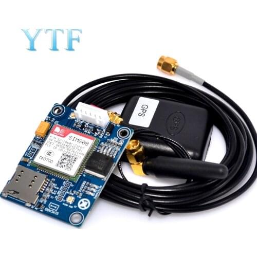 Mini Type SIM808 Instead Of SIM908 Module GSM GPRS GPS Development Board IPX SMA With Antenna For Raspberry Pi