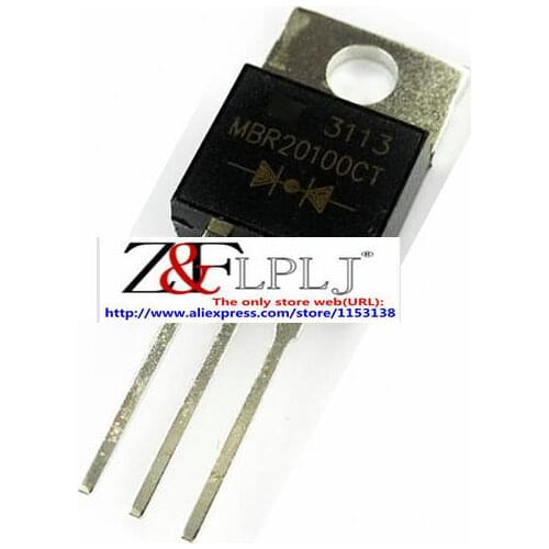MBRF20100CT MBRF 20100CT / MBR20100CT TO-220 2X10A 100V SCHOTTKY BARRIER TYPE DIODE 50pcs/lot