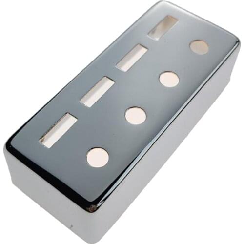 Mini Metal Pickups Cover Replacement for 4 Strings Electric Guitar Chrome