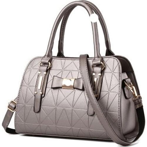 2021 European and American new fashion embossed handbag large capacity girls single shoulder bag Pu messenger bag