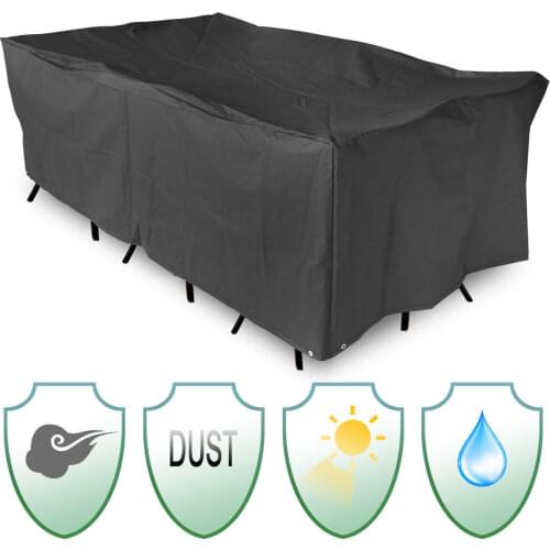 Garden Patio Table Cover Waterproof Outdoor Furniture Shelter Dustproof Protective Dust Cover Home Textile Supplies 213x132x74cm