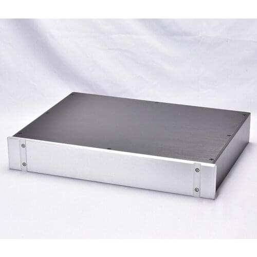 430*70*308mm Slotted Panel All Aluminum Alloy Amplifier Chassis Preamp Decoding DAC Amplifier Housing Enclosure DIY Box
