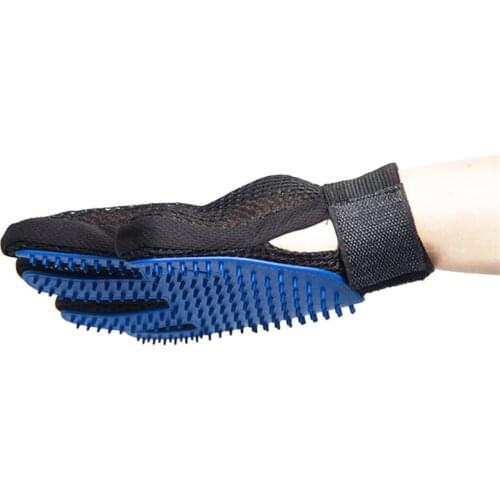 Dog Pet Grooming Glove Silicone Cats Brush Comb Deshedding Hair Gloves Dogs Bath Cleaning Supplies Animal Combs