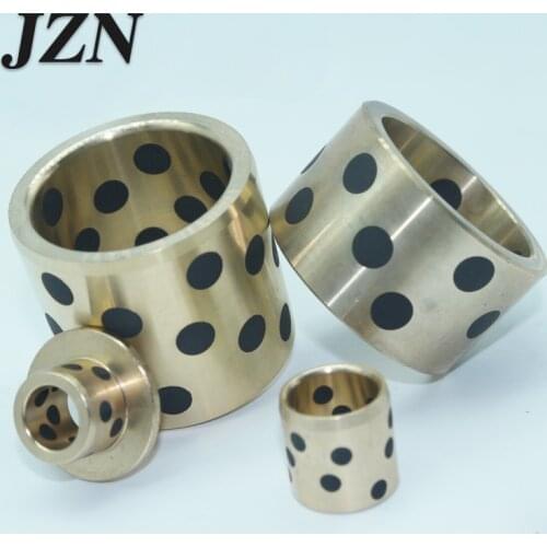 JDB inlaid graphite copper sleeve / oil-free bushings / self-lubricating oil bearing / copper sleeve diameter 30mm
