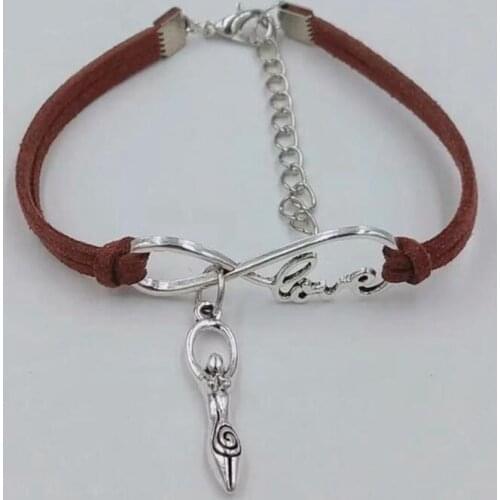 Infinity Love 8 Bracelet Mother Earth Athlete Fertility Goddess Charm Heart Pendant Women Simple Bracelets/Bangles Jewelry Gift