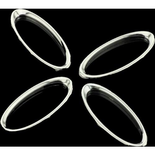 Foal Burning 1PCS ABS Chrome Steering Wheel Circle Cover Sticker for Ford New Focus 3 Kuga Escape 2012 2013 - 2017 Accessories