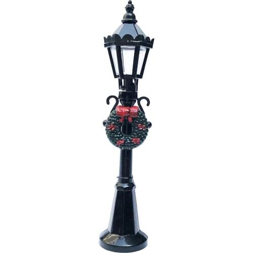 1:12 Scale Mini Light Street Lamp Model Dollhouse Miniature Accessories Doll House Park Garden Decoration