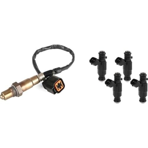 1x Car Oxygen Sensor 39210-22610 for Hyundai Accent Kia Rio Spectra5 & 4Pcs Fuel Injectors 35310-22600