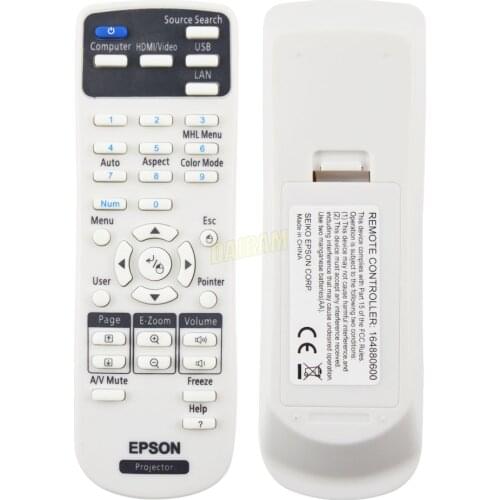 1pcs Projector Remote Control 154720001 Use for Epson EB-C30XE EB-30XE EB-C28SH Eb-x11 EB-S18 EB-S4 EB-X24 EB-S31 EB-W